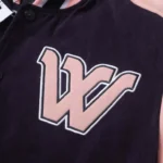 W Essentiels Steinway Collegiate Varsity Jacket Midnight Peach - Image 6
