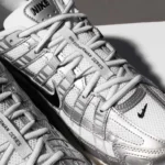 Nike P-6000 White Metallic Silver Flat Silver Black Unisex CD6404 105 - Image 7