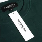 W Essentiels Tee Boxy Cut Pocket Classic Forest Green - Image 3