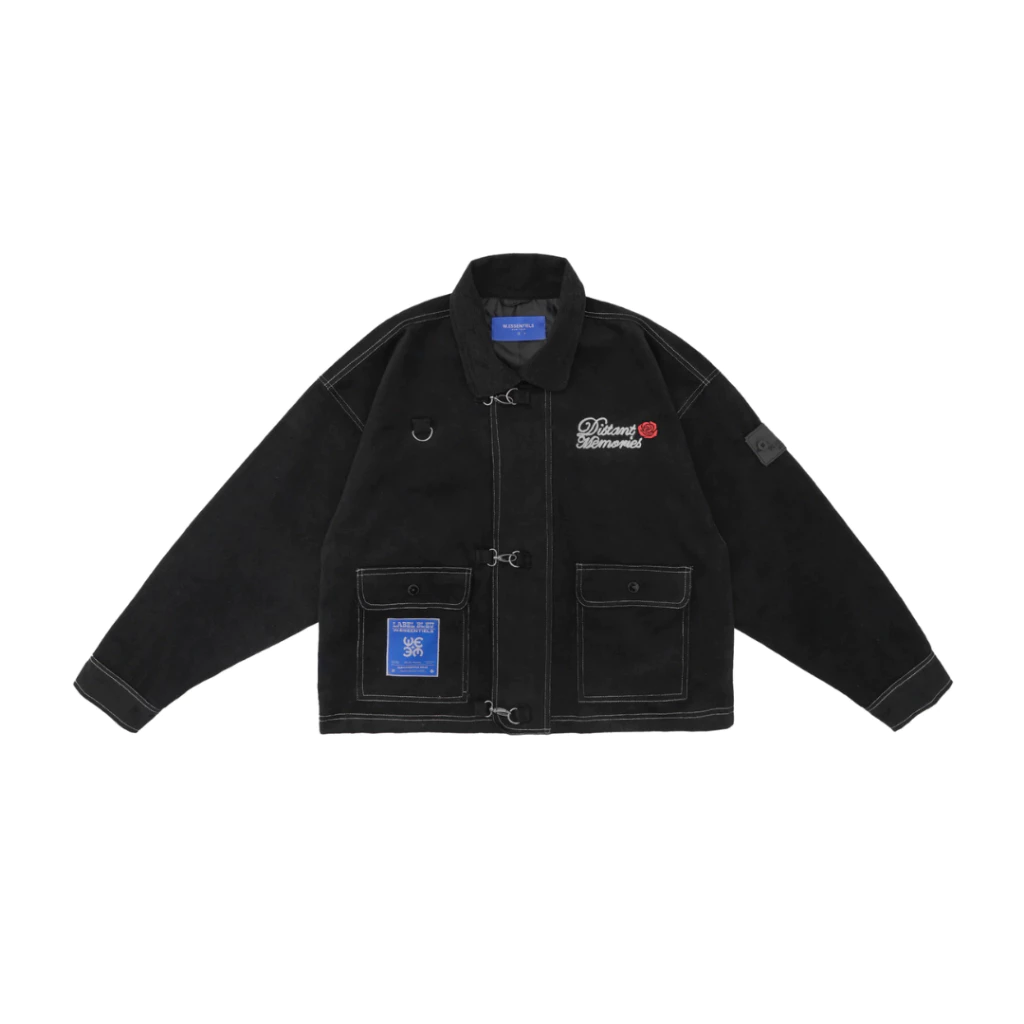 id-11134207-822wh-mmecv3a02dc55d W Essentiels Jacket Label Bleu Sapeurs-Pompiers Fireman Clasp Work Zero Black - Gambar 1