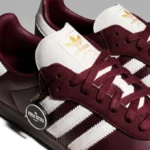 Adidas Samba OG Maroon Off White Mens JR8844 - Image 5