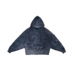 W Essentiels Hoodie Les Roanne Type-03 Distressed All Over Embroidery Navy