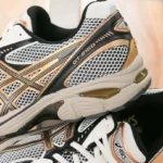 Asics GT-2160 Cream Pure Gold Mens 1203A275 114 - Image 2