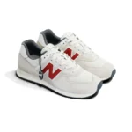 New Balance 574 White Red Grey Mens U574SOR