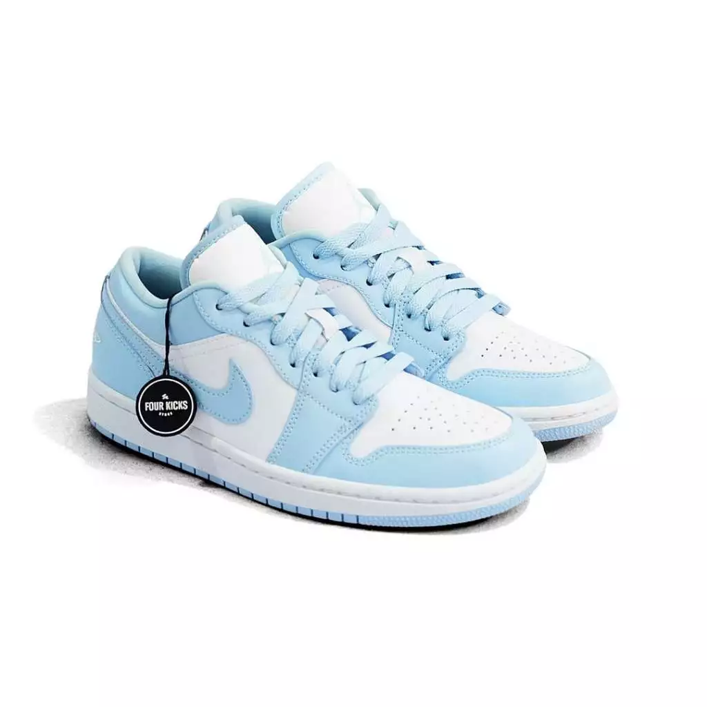 id-11134207-822wm-mm1ter4ip6o019 Nike Air Jordan 1 Low White Ice Blue Womens DC0774 141 - Image 1