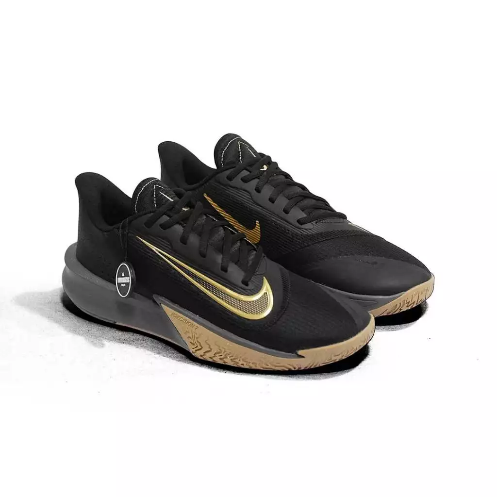 id-11134207-822wn-mlrfy1wkr8jncc Nike Precision 7 Black Metallic Gold Unisex FN4322 006 - Image 1