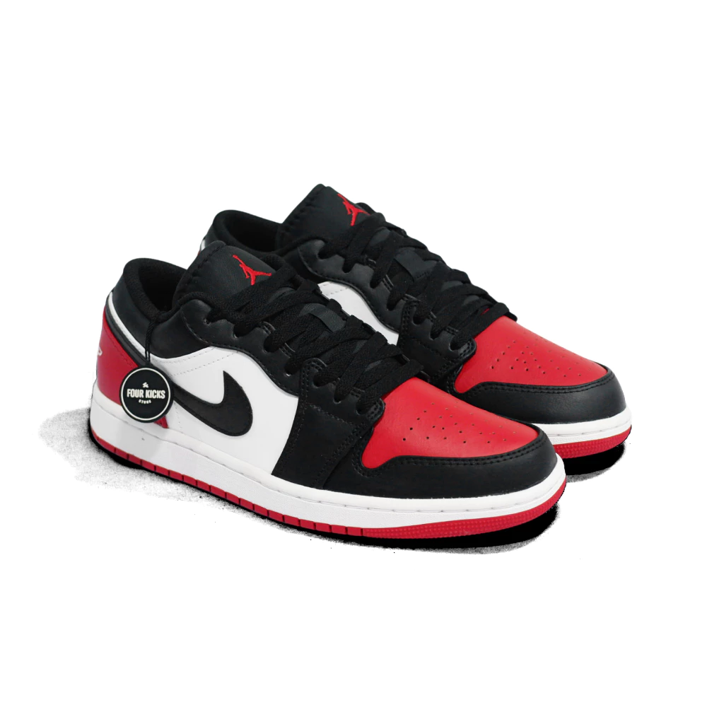 id-11134207-822wr-mlm4mvg33eo845 Nike Air Jordan 1 Low Bred Toe 2.0 Mens 553558 161 - Gambar 1