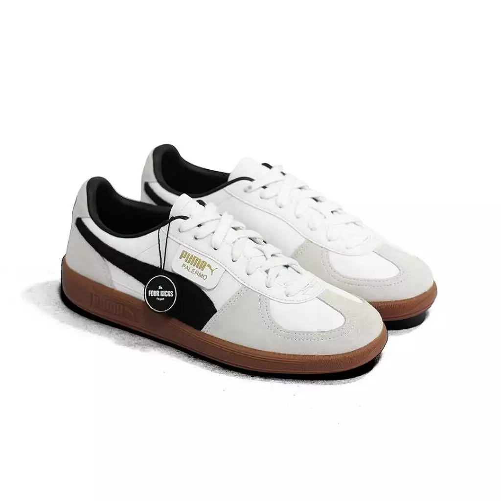 id-11134207-822wr-mm1l4rwkh88w3e Puma Palermo Leather White Vapor Grey Gum Mens 396464 01 - Image 1
