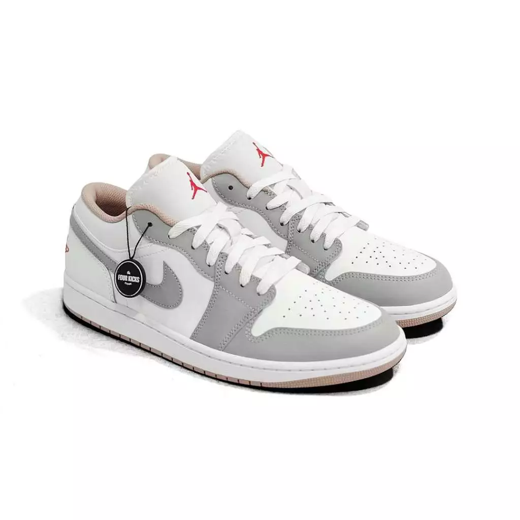 id-11134207-822wt-mm1nkqjqgow20d Nike Air Jordan 1 Low Sail College Grey Rattan Mens 553558 169 - Image 1