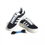 Adidas Gazelle Bold Black White Womens HQ6912 - Gambar 3