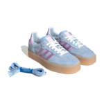 Adidas Sambae Sky Blue Purple Suede Womens JH8836 - Image 3