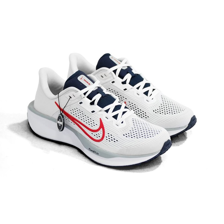 lg_69d643b6614a7 Nike Quest 6 White Red Obsidian Mens FD6033 107 - Gambar 1
