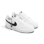 Nike Court Vision Low Next Nature White Black Leather Mens DH2987 101