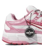 Nike P-6000 White Silt Red Peony Womens IO3496 100 - Gambar 6