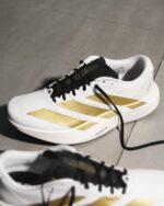 Adidas Adizero Evo SL White Matte Gold Mens JQ4441 - Gambar 3