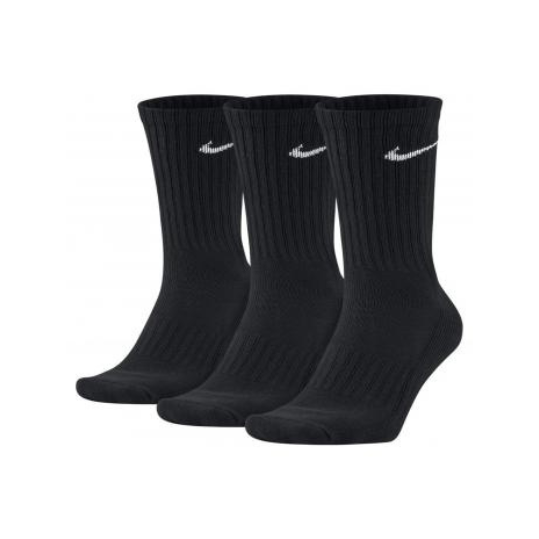 6 (4) Nike Socks Everyday Plus Lightweight Training Crew Black SX7676-010 - Image 1