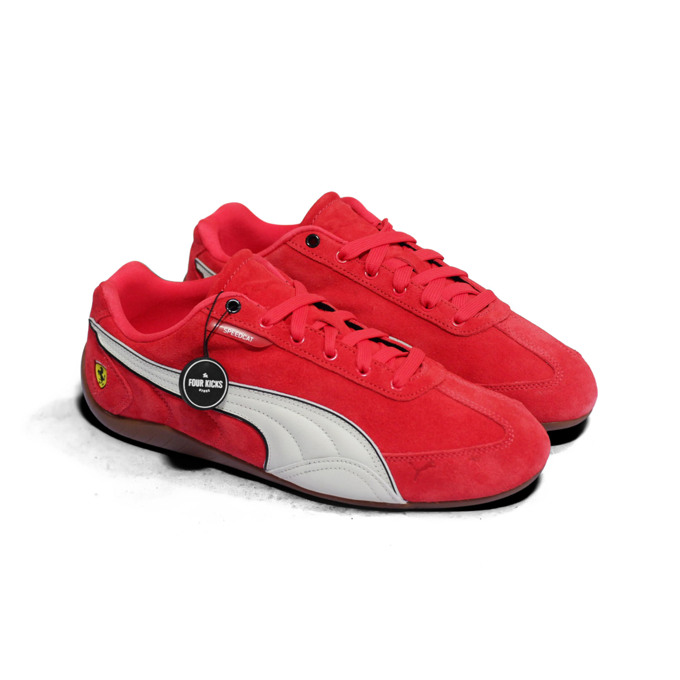 603 Puma Ferrari Speedcat Rosso Corsa Vapor Grey Mens 309125 02 - Image 1