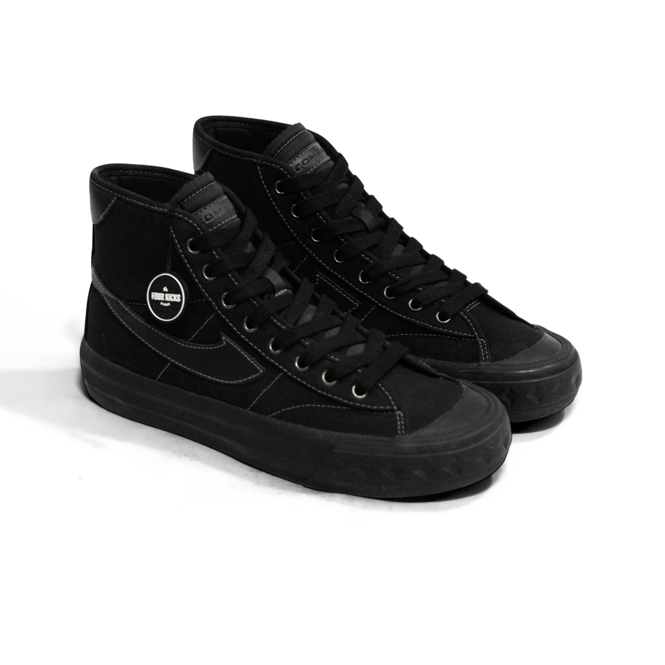 616 Compass Retrograde Hi Decon Triple Black KG-179-TB - Gambar 1