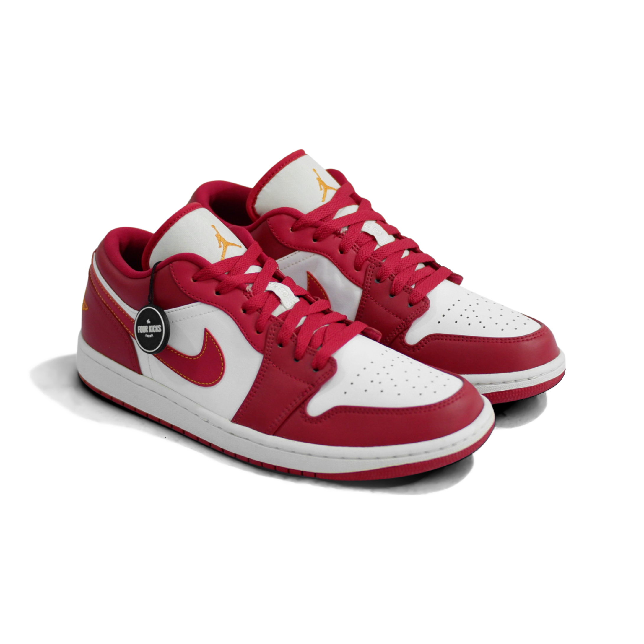 617 Nike Air Jordan 1 Low Cardinal Red Unisex 553558 607 - Image 1