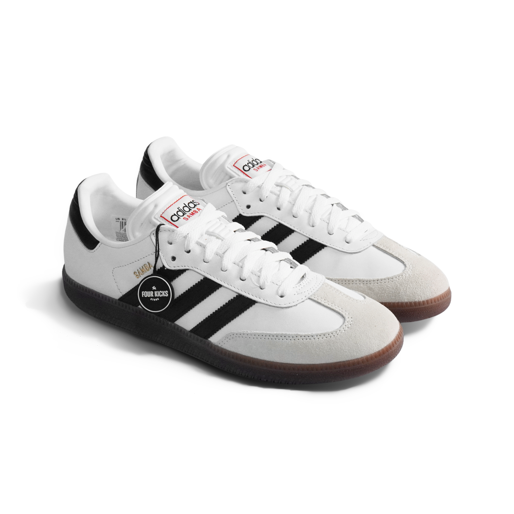 Adidas LifeStyle Shoes Samba Indoor Cloud White Core Black Vivid Red Unisex Adult IH6001 (2) Adidas Samba Indoor Cloud White Core Black Vivid Red Unisex IH6001 - Gambar 1