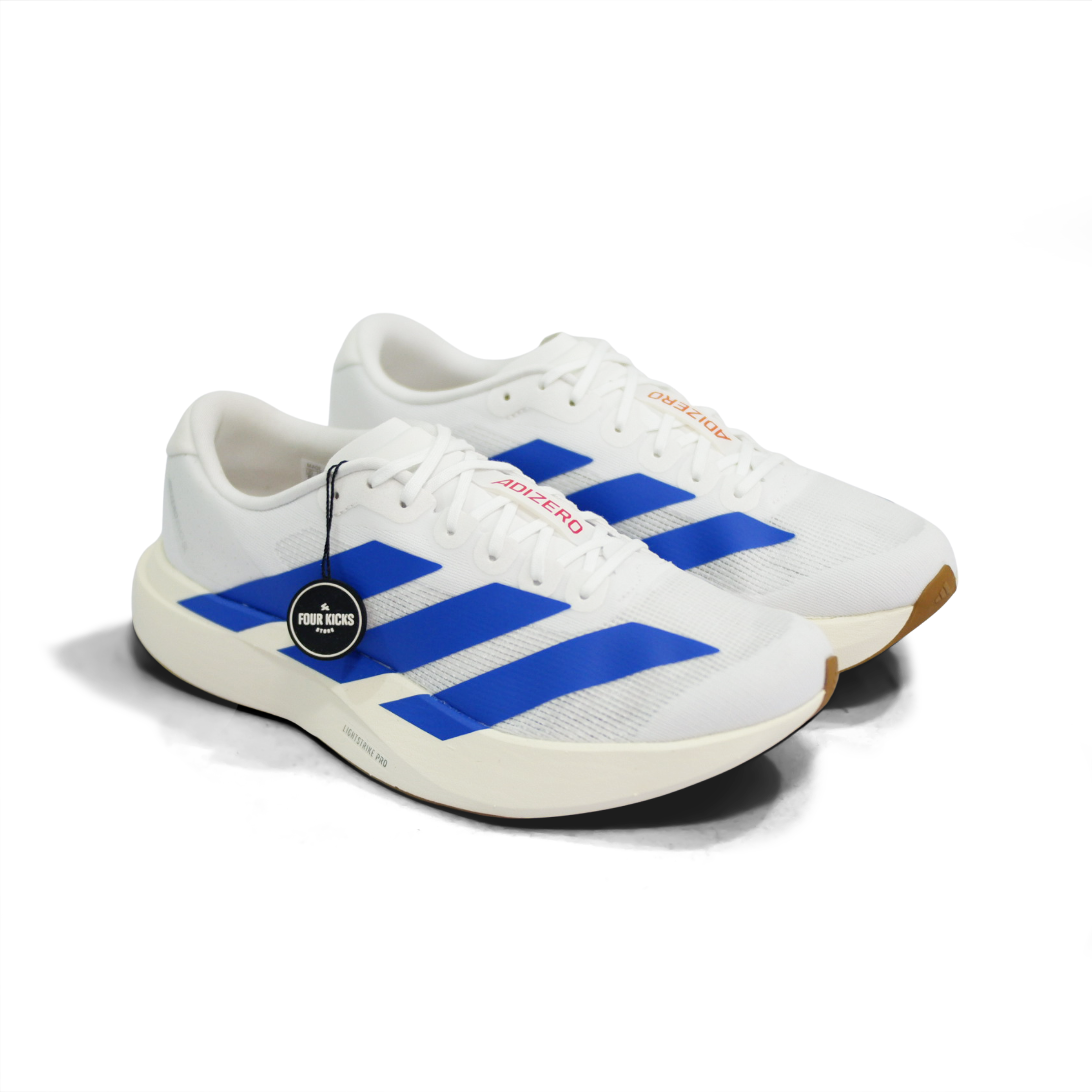 Adidas Running Shoes Adizero EVO SL White Royal Blue Mens JS4494 Adidas Adizero EVO SL White Royal Blue Mens JS4494 - Image 1
