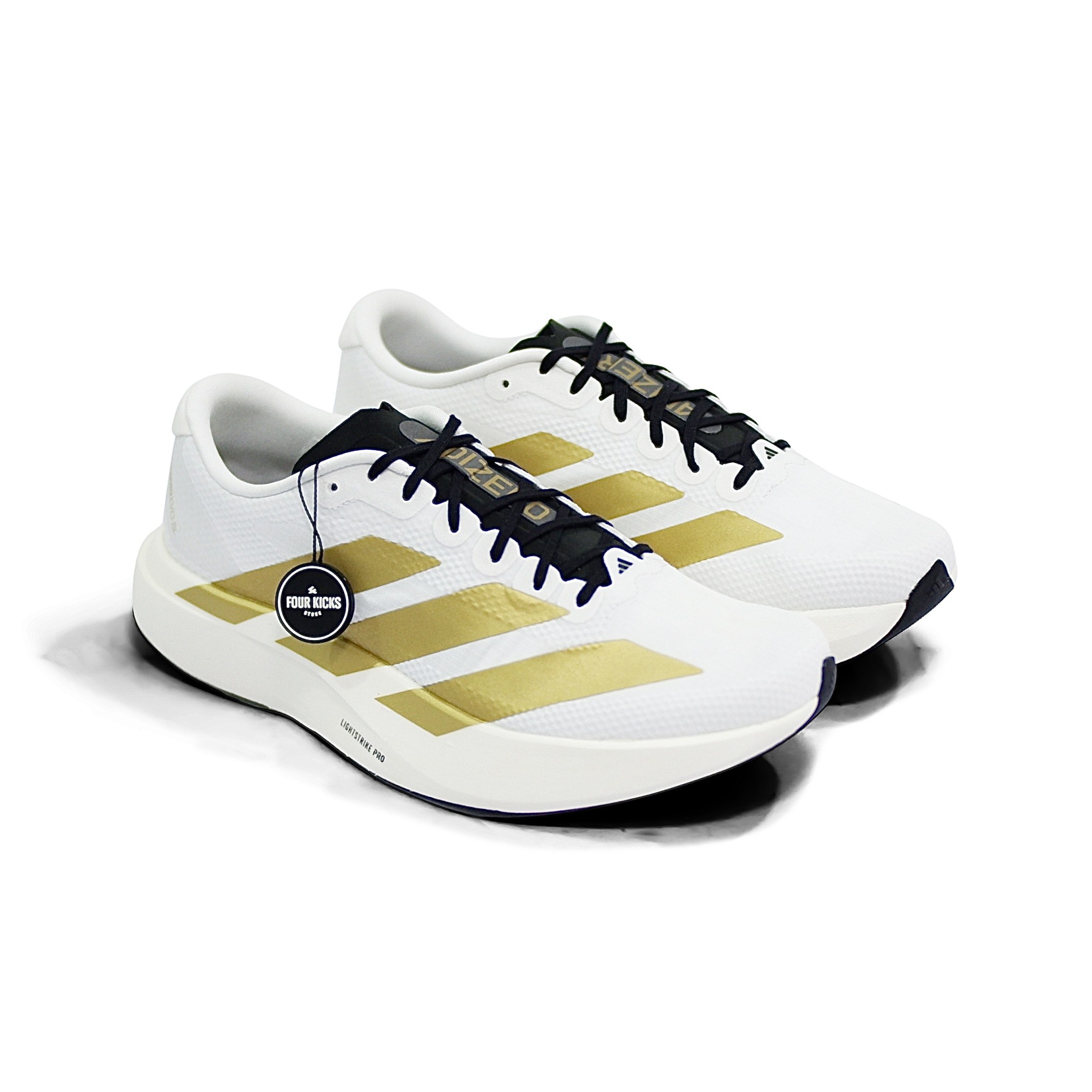 Adidas Running Shoes Adizero Evo SL White Matte Gold Mens JQ4441 Adidas Adizero Evo SL White Matte Gold Mens JQ4441 - Image 1