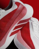 Adidas Hyper Boost Edge White Pure Ruby Mens KI1913 - Gambar 4