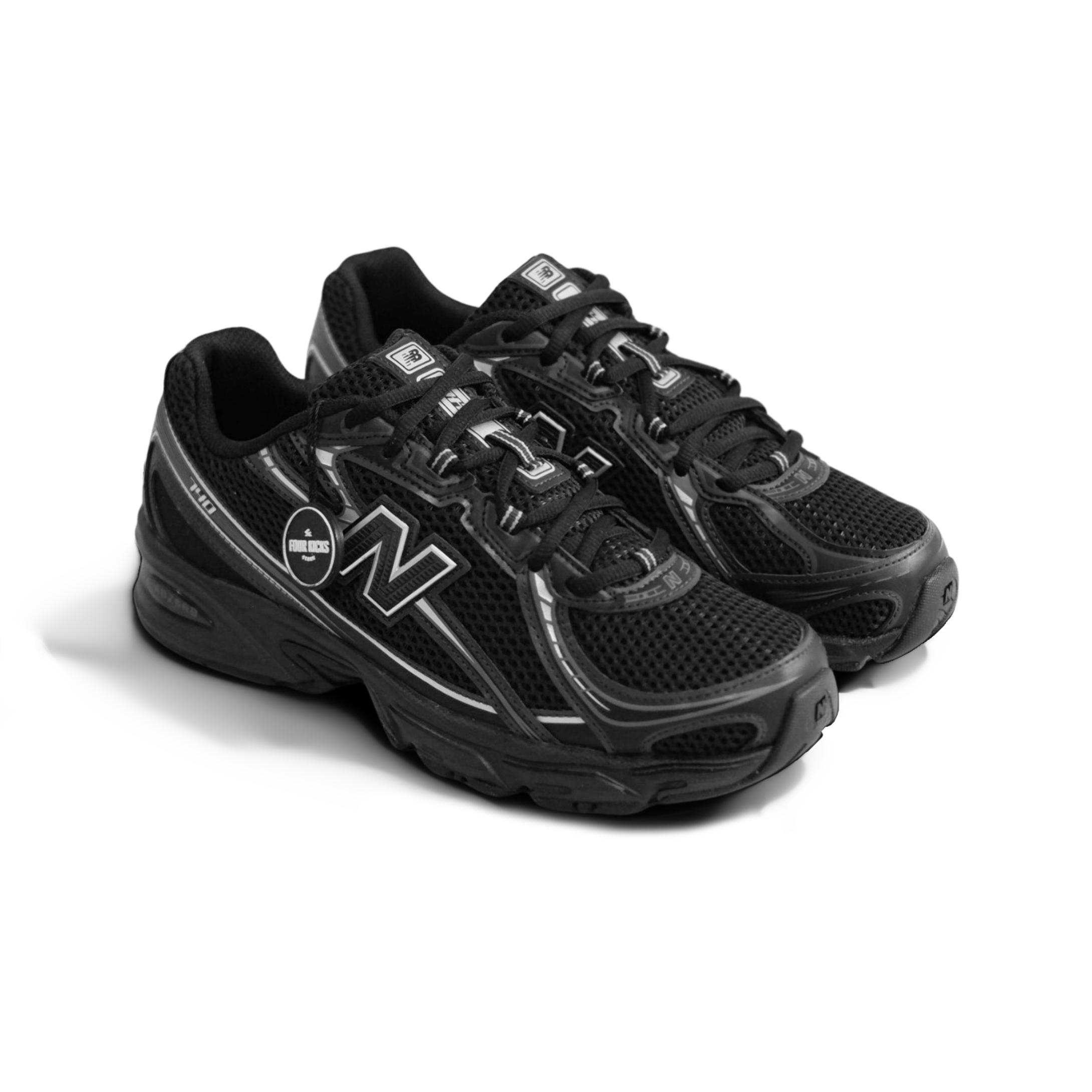 New Balance Lifestyle Shoes 740V2 Black Grey Silver Unisex Adult U740BM2 (2) New Balance 740 V2 Black Grey Silver Unisex U740BM2 - Gambar 1