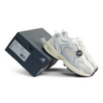 New Balance 530 Metalic Silver Linen womens U530ESB - Gambar 2