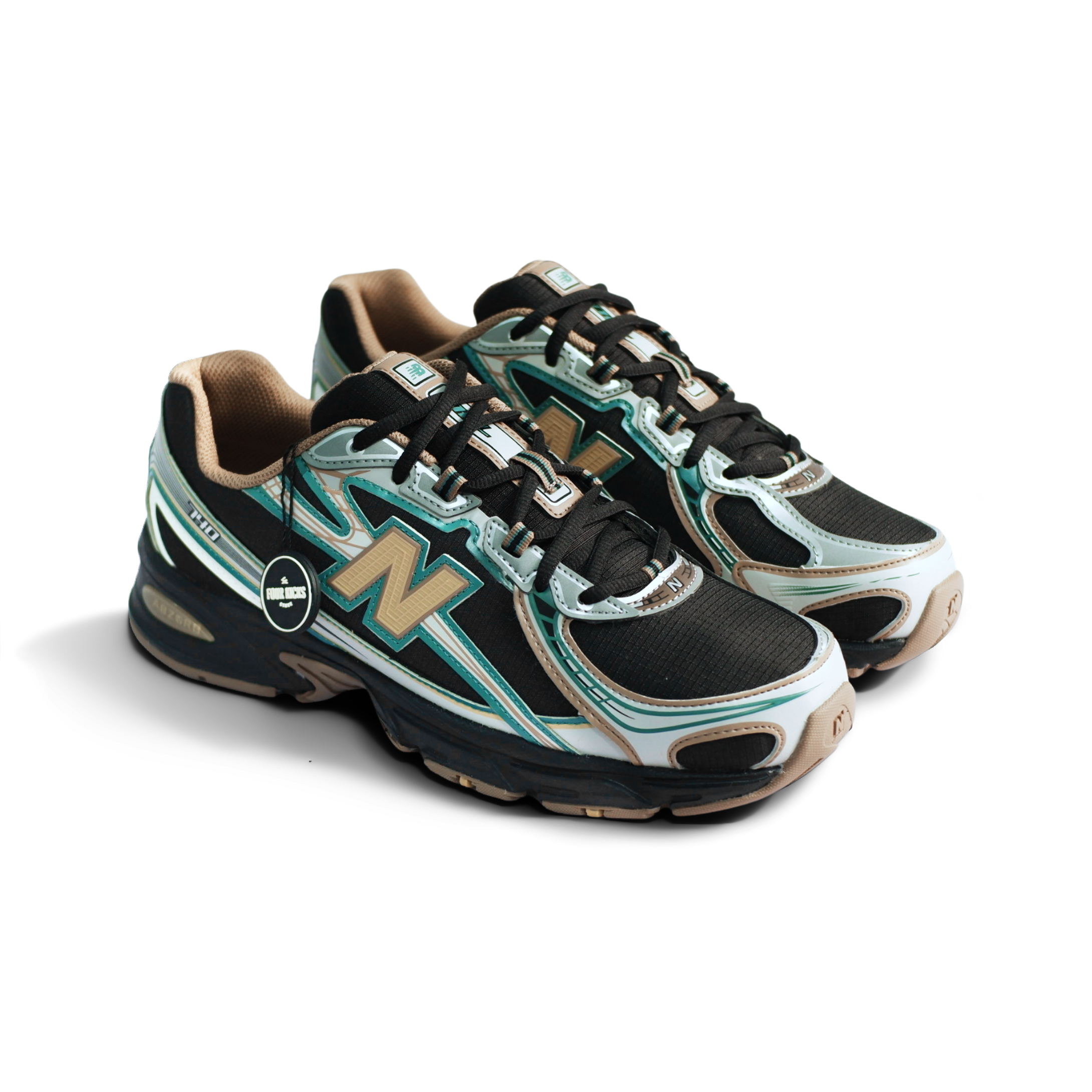 New Balance Sport Lifestyle Shoes 740 Black Grey Olive Mens U740GO2 (1) New Balance 740 Black Grey Olive Mens U740GO2 - Gambar 1