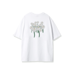 Fier De Moi T-Shirt Green Dandelion Short Sleeve White