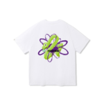Fier De Moi T-Shirt Snake Coiling Flower Short Sleeve White