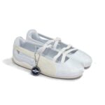 Puma Speedcat Ballet Silver Mist Warm White Satin Womens 404383 03