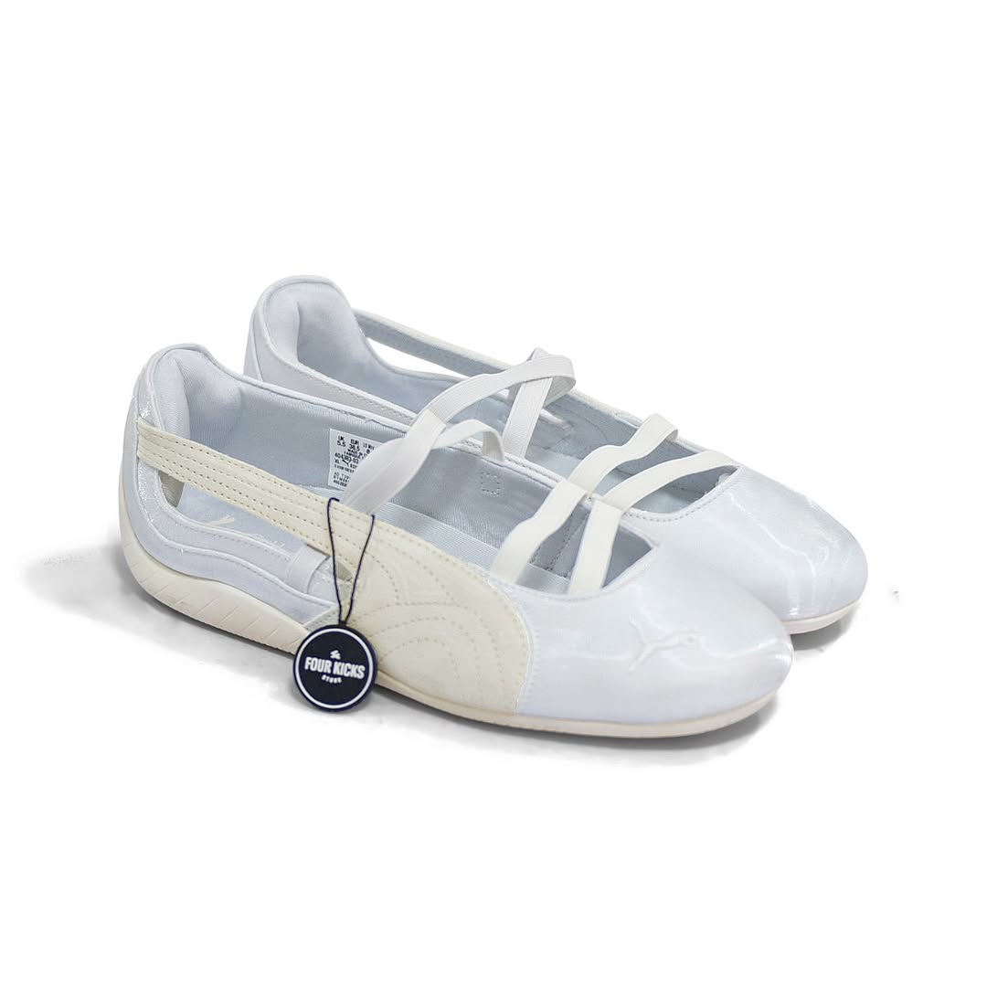 Puma Lifestyle Shoes Speedcat Ballet Silver Mist Warm White Satin 404383 03 Puma Speedcat Ballet Silver Mist Warm White Satin Womens 404383 03 - Image 1
