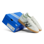 Adidas Handball Spezial Linen Green Silver Womens JR3628 - Gambar 2