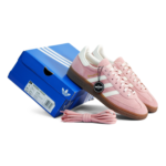 Adidas Handball Spezial Wonder Mauve Off White Gum Womens KJ6305 - Gambar 2