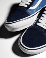 Vans Pro Skate Old Skool Navy White Unisex VN0A5FCBNAV - Gambar 3