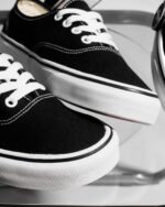 Vans Authentic Black White Unisex Adult VN000EE3BLK - Gambar 3