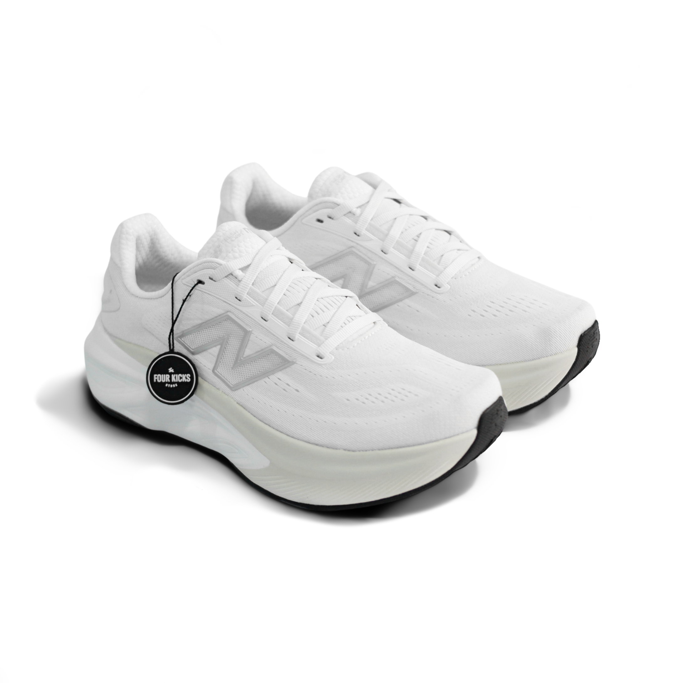 New Balance Running shoes Fresh foam X more V6 White With Reflection Grey Matter Womens WMORLA6 (2) New Balance Fresh Foam X More V6 White With Reflection Grey Matter Womens WMORLA6 - Gambar 1