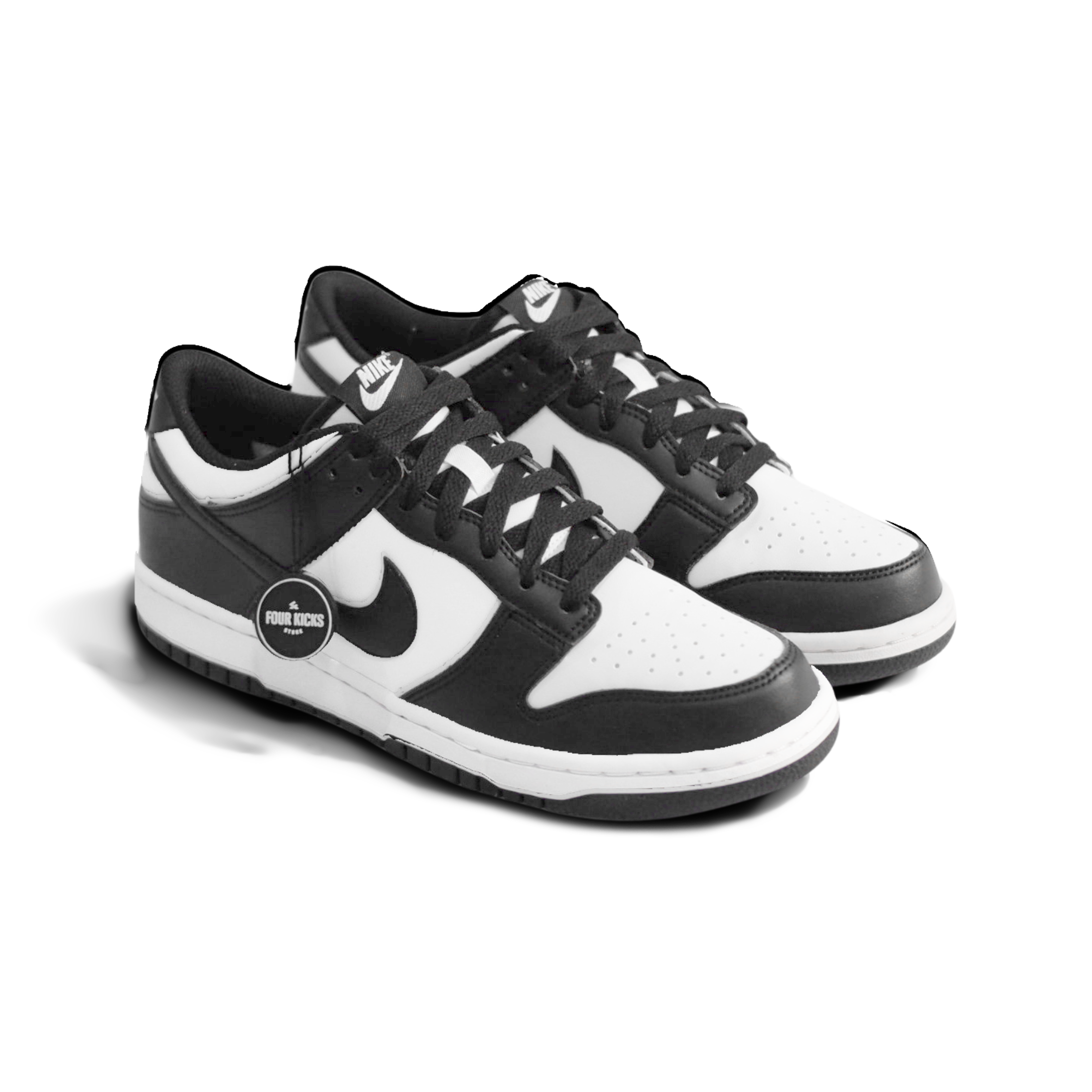 Nike Basketball Lifestyle Shoes Dunk Low White Black Panda GS IU7766 100 (2) Nike Dunk Low White Black Panda GS IU7766 100 - Gambar 1