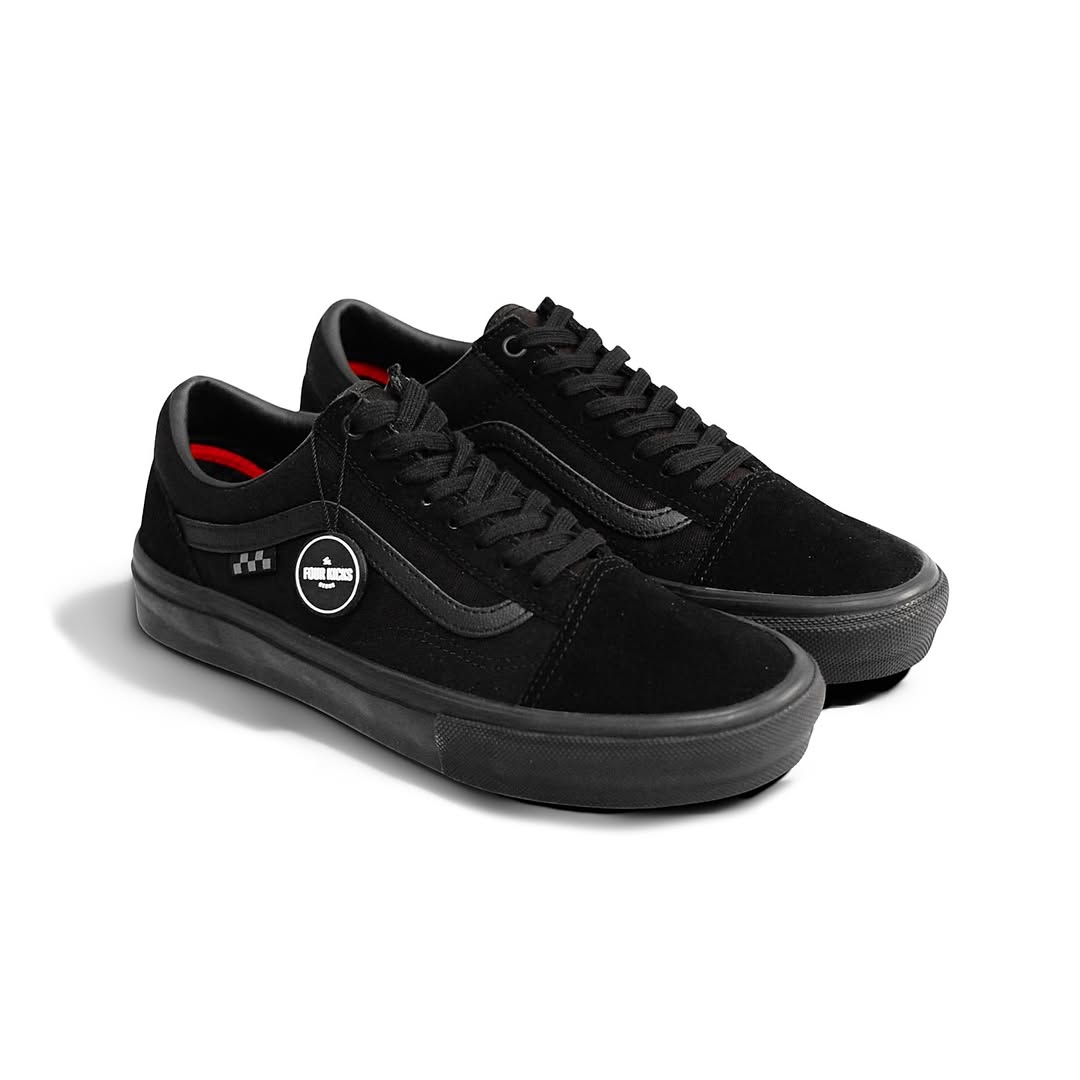 Vans Lifestyle Shoes Skate Old Skool Full Black VN0A5FCBBKA (1) Vans Skate Old Skool Full Black Unisex VN0A5FCBBKA - Gambar 1