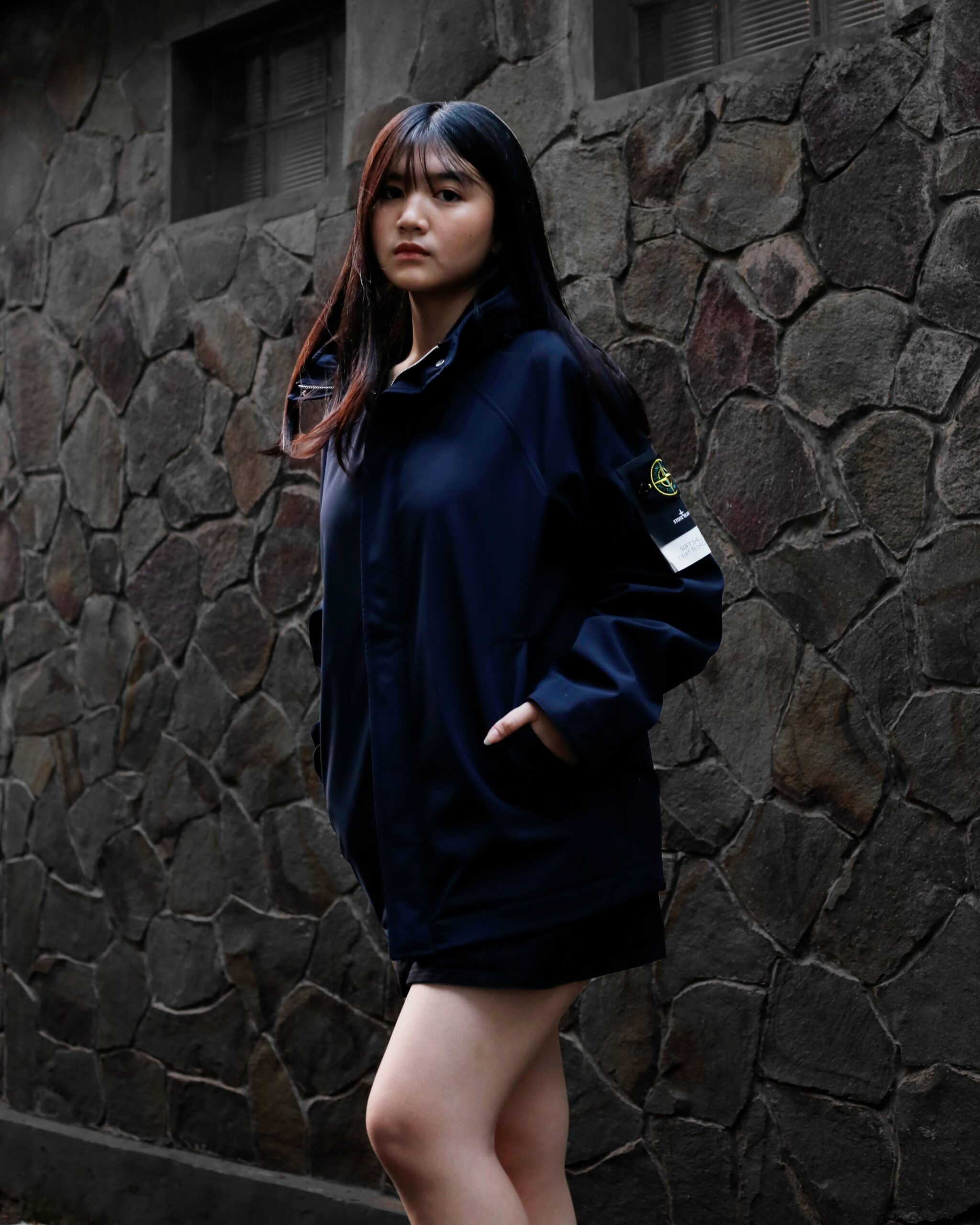 2 Stone Island Jacket Soft-Shell R e.dye Technology Blue Unisex - Gambar 1