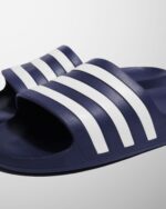 Adidas Adilette Aqua Slides Dark Blue Cloud White Unisex F35542 - Gambar 6