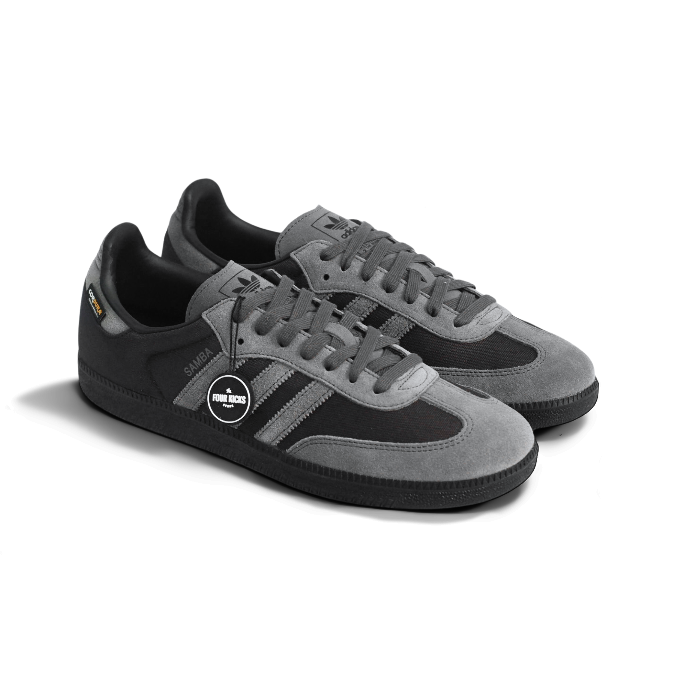 Adidas Lifestyle Shoes Samba OG Core Black Grey Cordura Mens JI3214 (1) Adidas Samba OG Core Black Grey Cordura Mens JI3214 - Gambar 1