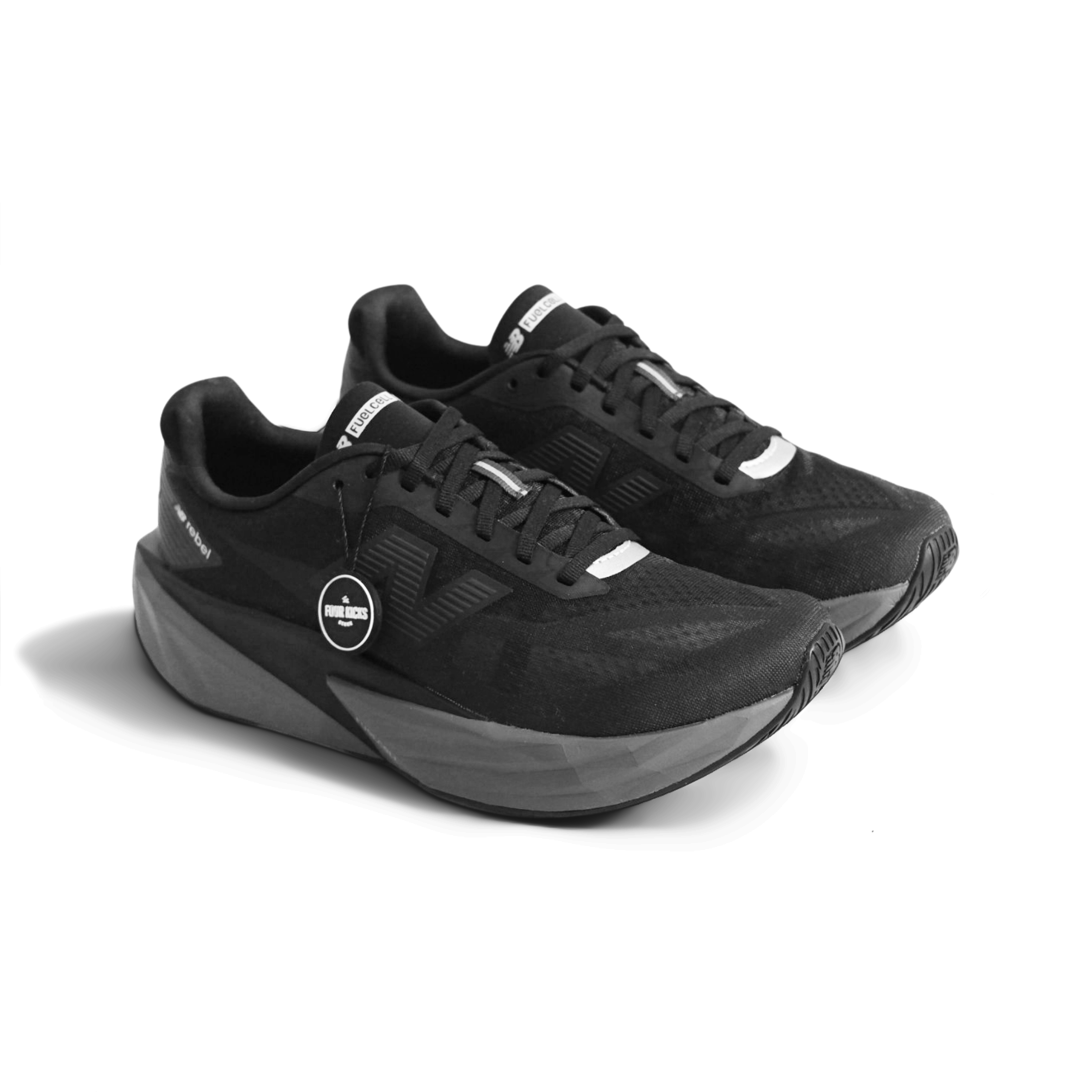 New Balance Running Shoes FuellCell Rebel v5 Black Castelrock Mens MFCXLC5 (2) New Balance FuellCell Rebel v5 Black Castelrock Mens MFCXLC5 - Gambar 1