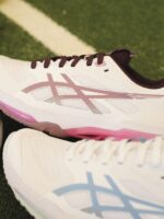 Asics Solution Speed FF 4 White Dusty Mauve Womens 1042A307 102 - Gambar 5