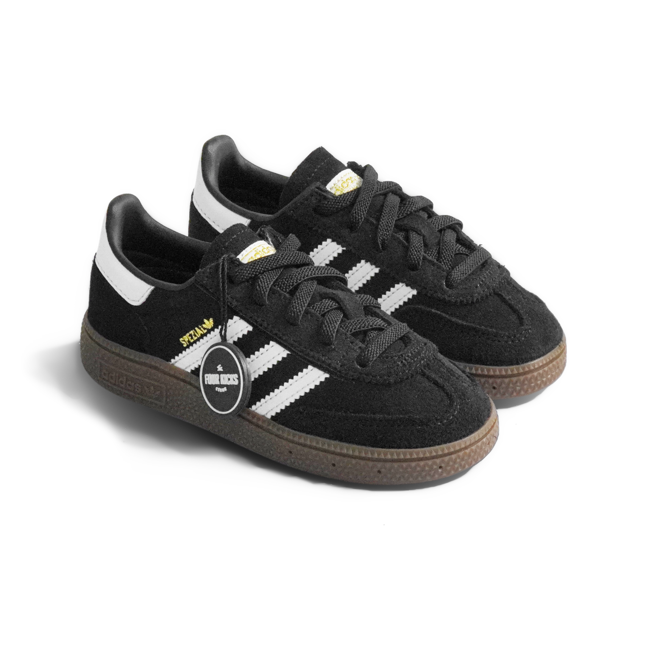 Adidas Lifestyle Shoes Handball Spezial CF EL Black White Infant JI2898 (1) Adidas Handball Spezial CF EL Black White Infant JI2898 - Gambar 1