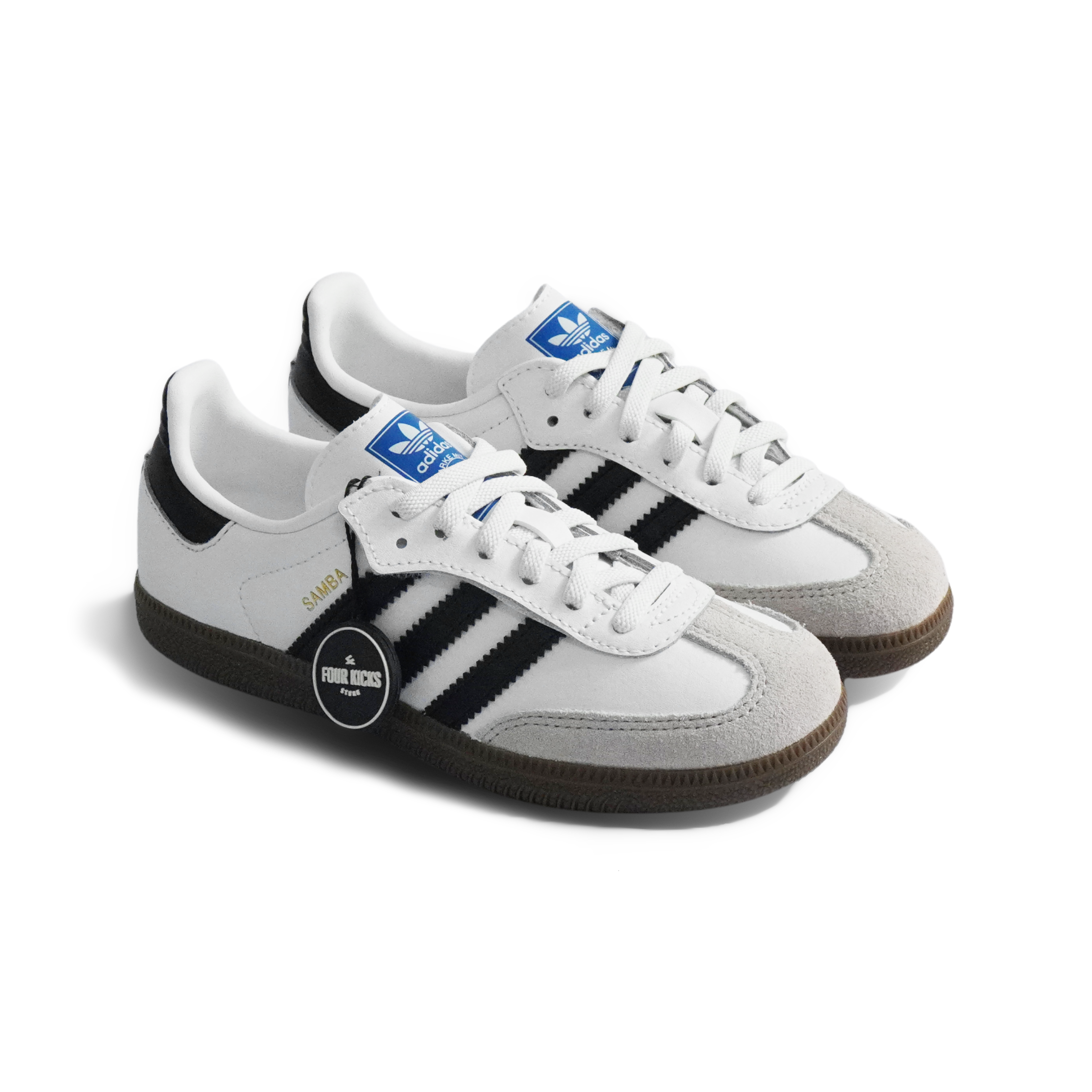 Adidas Lifestyle Shoes Samba OG Comfort Closure Cloud White Core Black Gum PS JQ6391 (2) Adidas Samba OG Comfort Closure Cloud White Core Black Gum PS JQ6391 - Gambar 1