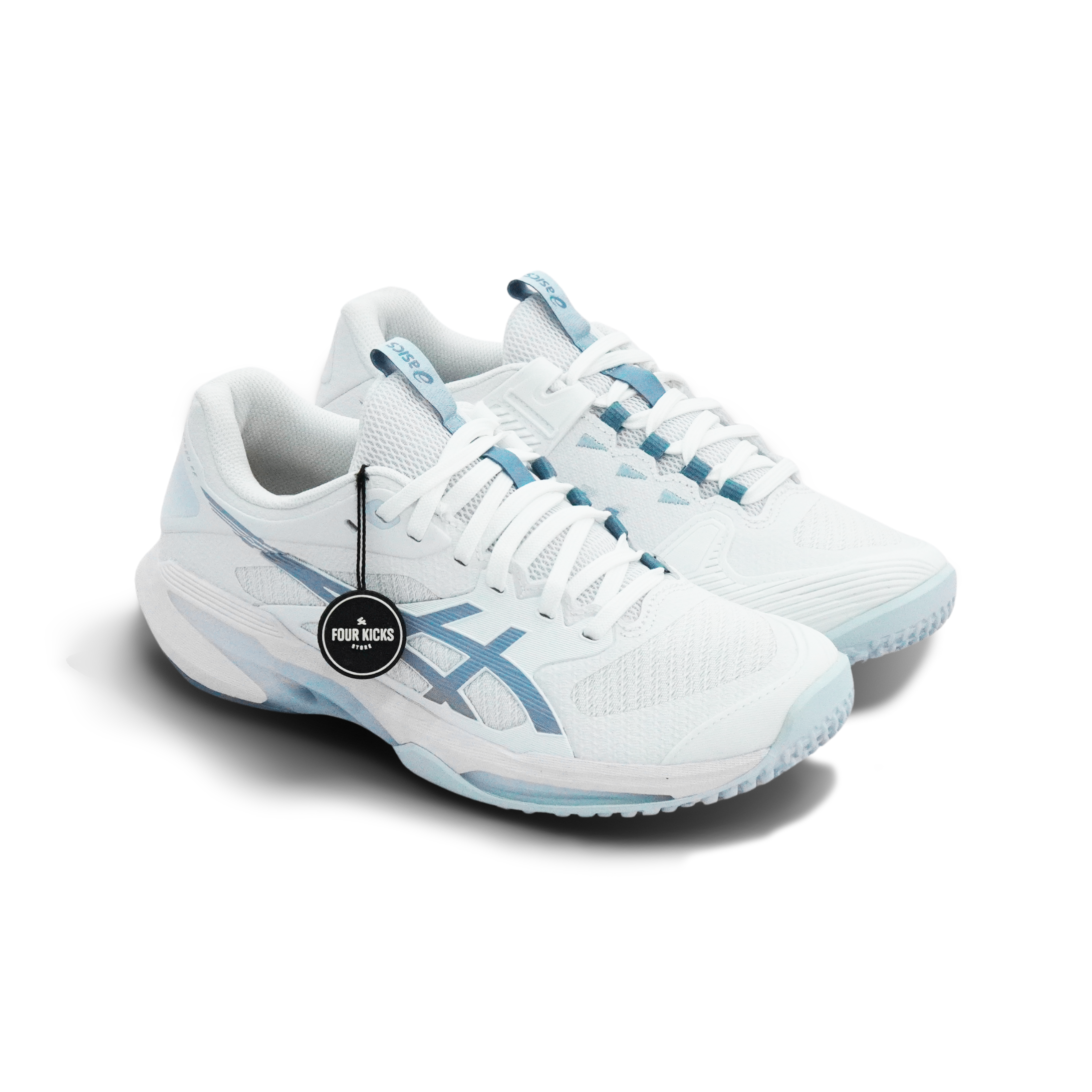 Asics Tennis Padel Shoes Solution Speed FF 4 OC Womens 1042A306 102 (2) Asics Solution Speed FF 4 OC Womens 1042A306 102 - Gambar 1