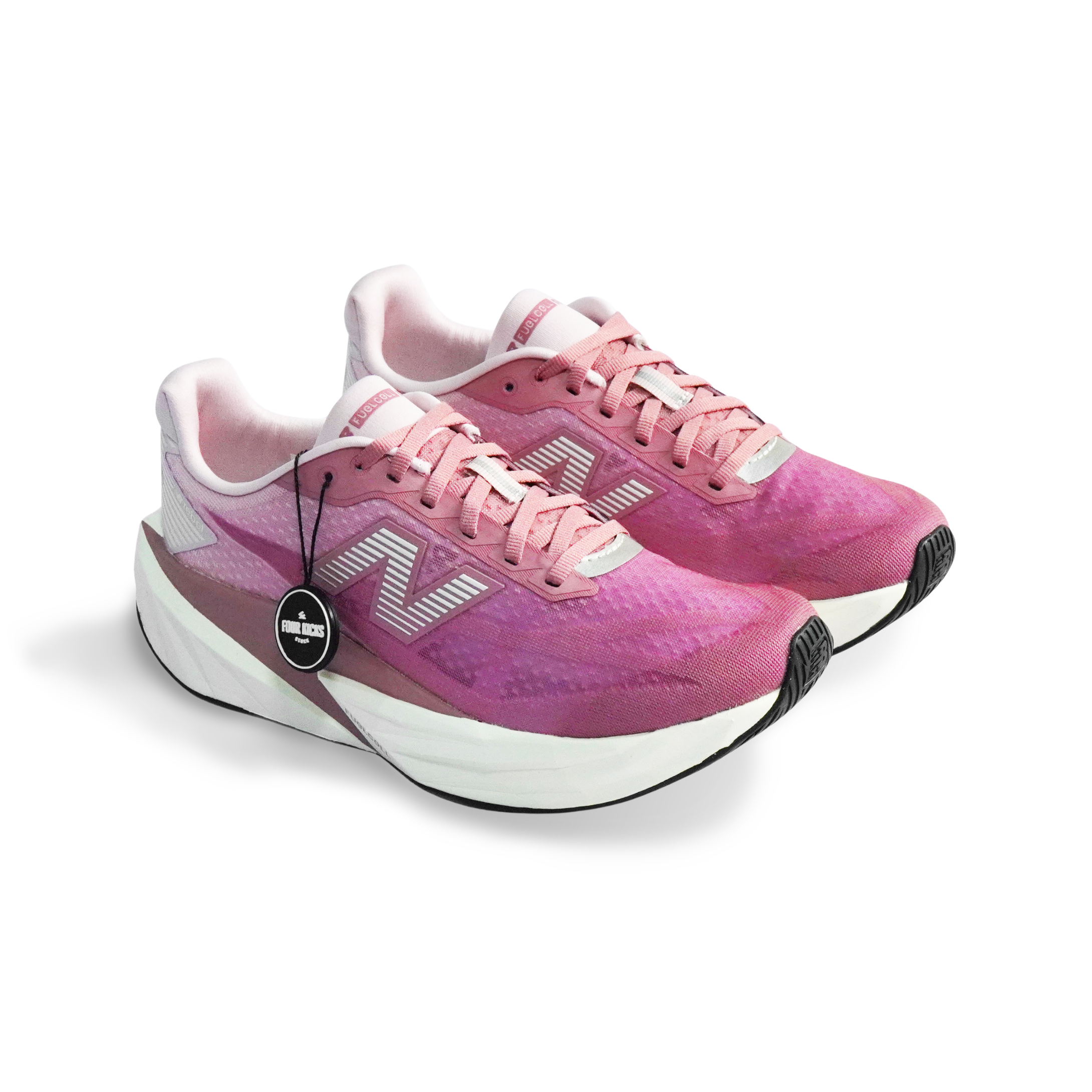 New Balance Running Shoes FuelCell Rebel v5 Stone Pink Rosewood Womens WFCX327 (1) New Balance FuelCell Rebel v5 Stone Pink Rosewood Womens WFCX327 - Gambar 1